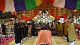 2021年6月4日　禅照寺四世寺族加藤治子一周忌法要並びに屋外観音像天眼法要